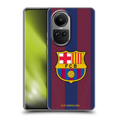 FC Barcelona 2023/24 Crest Kit Home Soft Gel Case for OPPO Reno10 5G / Reno10 Pro 5G