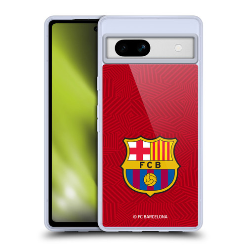 FC Barcelona Crest Red Soft Gel Case for Google Pixel 7a