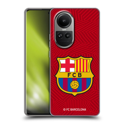 FC Barcelona Crest Red Soft Gel Case for OPPO Reno10 5G / Reno10 Pro 5G