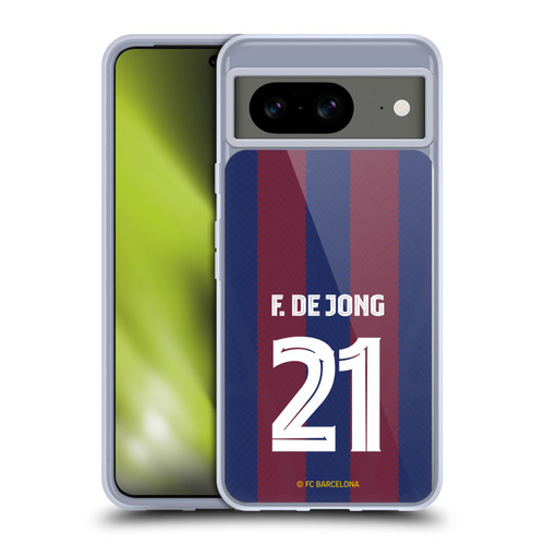 FC Barcelona 2023/24 Players Home Kit Frenkie de Jong Soft Gel Case for Google Pixel 8