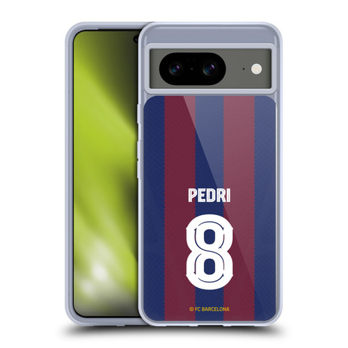 FC Barcelona 2023/24 Players Home Kit Pedri Soft Gel Case for Google Pixel 8