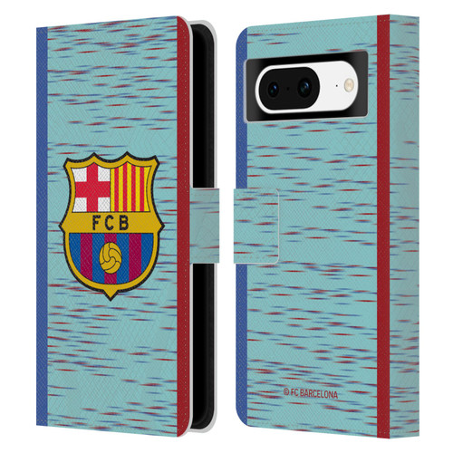 FC Barcelona 2023/24 Crest Kit Third Leather Book Wallet Case Cover For Google Pixel 8