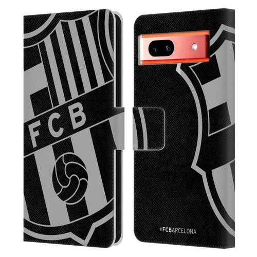 FC Barcelona Crest Oversized Leather Book Wallet Case Cover For Google Pixel 7a