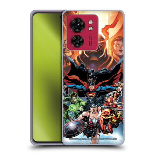 Justice League DC Comics Comic Book Covers #10 Darkseid War Soft Gel Case for Motorola Moto Edge 40