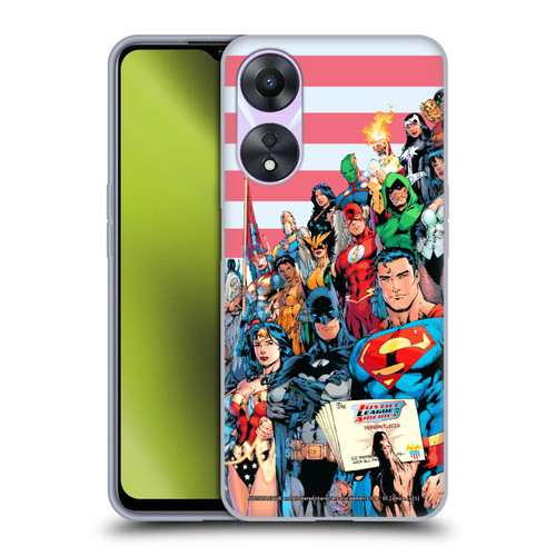 Justice League DC Comics Comic Book Covers Of America #1 Soft Gel Case for OPPO A78 5G