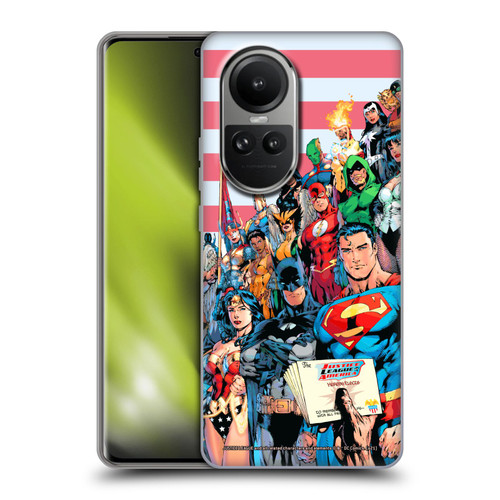 Justice League DC Comics Comic Book Covers Of America #1 Soft Gel Case for OPPO Reno10 5G / Reno10 Pro 5G