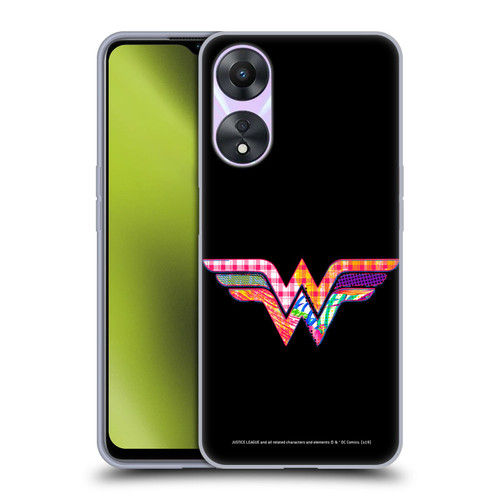 Justice League DC Comics Dark Electric Pop Icons Wonder Woman Soft Gel Case for OPPO A78 4G