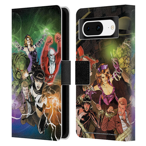 Justice League DC Comics Dark Comic Art #30 Group Leather Book Wallet Case Cover For Google Pixel 8