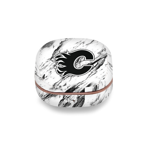 NHL Calgary Flames Marble Vinyl Sticker Skin Decal Cover for Samsung Buds Live / Buds Pro / Buds2