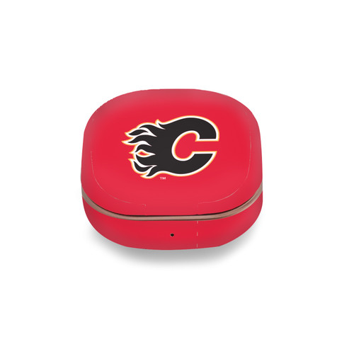 NHL Calgary Flames Plain Vinyl Sticker Skin Decal Cover for Samsung Buds Live / Buds Pro / Buds2