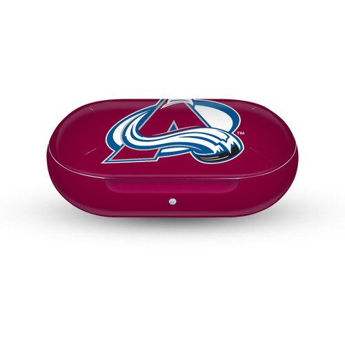 NHL Colorado Avalanche Plain Vinyl Sticker Skin Decal Cover for Samsung Galaxy Buds / Buds Plus