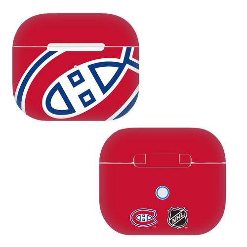 NHL Montreal Canadiens Oversized Vinyl Sticker Skin Decal Cover for Apple AirPods 3 3rd Gen Charging Case