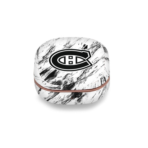 NHL Montreal Canadiens Marble Vinyl Sticker Skin Decal Cover for Samsung Buds Live / Buds Pro / Buds2