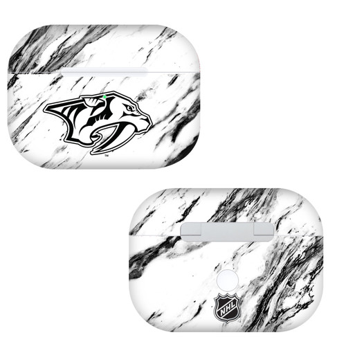 NHL Nashville Predators Marble Vinyl Sticker Skin Decal Cover for Apple AirPods Pro Charging Case