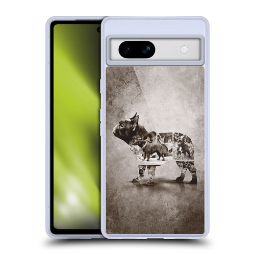 Klaudia Senator French Bulldog Vintage Soft Gel Case for Google Pixel 7a