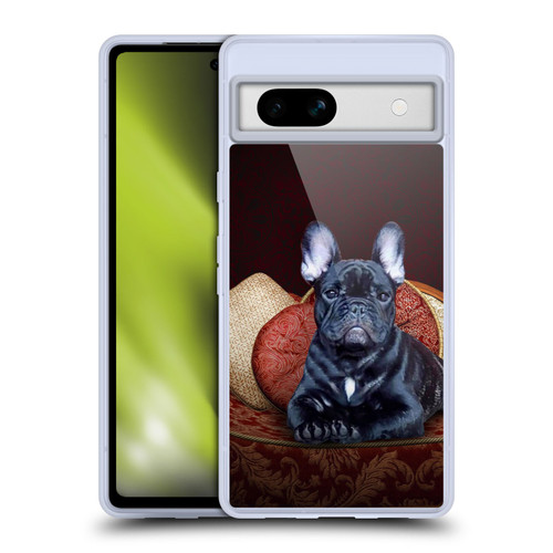 Klaudia Senator French Bulldog 2 Classic Couch Soft Gel Case for Google Pixel 7a