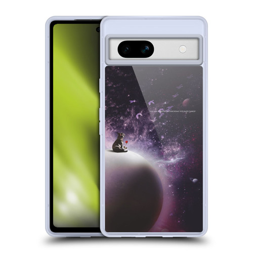 Klaudia Senator French Bulldog 2 In The Galaxy Soft Gel Case for Google Pixel 7a