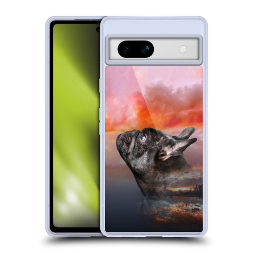 Klaudia Senator French Bulldog 2 Reminisce Soft Gel Case for Google Pixel 7a