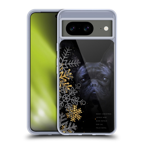 Klaudia Senator French Bulldog 2 Snow Flakes Soft Gel Case for Google Pixel 8