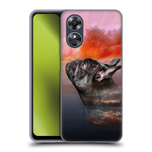 Klaudia Senator French Bulldog 2 Reminisce Soft Gel Case for OPPO A17