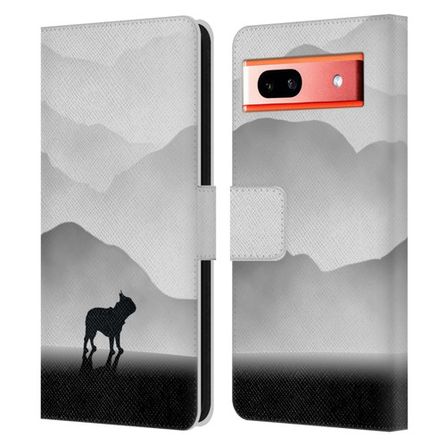 Klaudia Senator French Bulldog Free Leather Book Wallet Case Cover For Google Pixel 7a