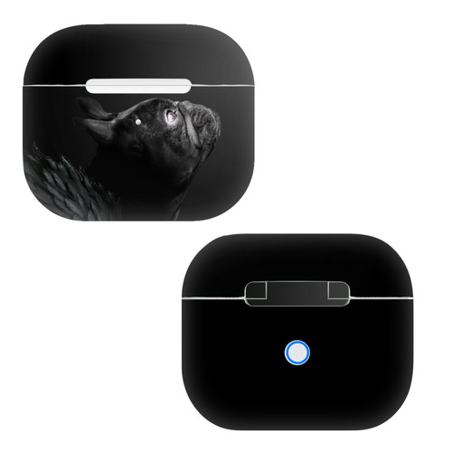 Klaudia Senator French Bulldog Angel Vinyl Sticker Skin Decal Cover for Apple AirPods 3 3rd Gen Charging Case