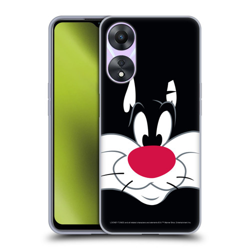Looney Tunes Full Face Sylvester The Cat Soft Gel Case for OPPO A78 5G