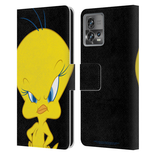 Looney Tunes Characters Tweety Leather Book Wallet Case Cover For Motorola Moto Edge 30 Fusion