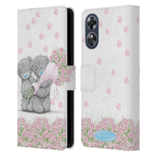 Me To You ALL About Love Pink Roses Leather Book Wallet Case Cover For OPPO A17