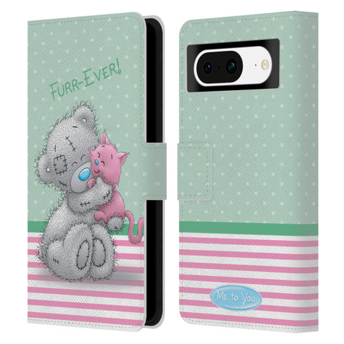 Me To You Classic Tatty Teddy Cat Pet Leather Book Wallet Case Cover For Google Pixel 8