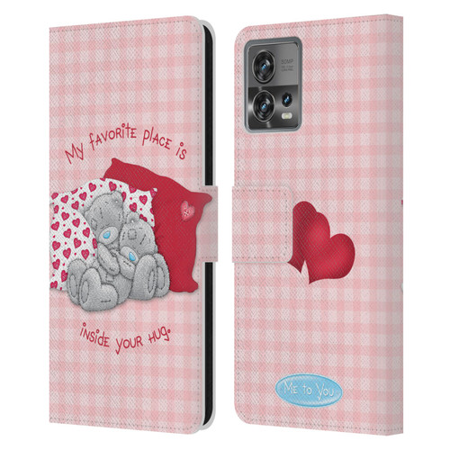 Me To You Classic Tatty Teddy Hug Leather Book Wallet Case Cover For Motorola Moto Edge 30 Fusion