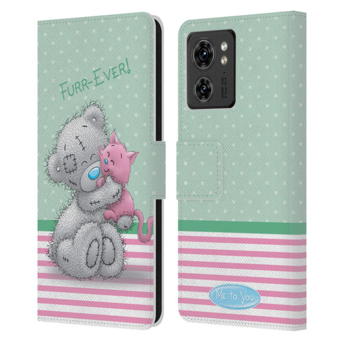 Me To You Classic Tatty Teddy Cat Pet Leather Book Wallet Case Cover For Motorola Moto Edge 40