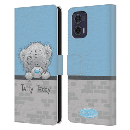 Me To You Classic Tatty Teddy Hello Leather Book Wallet Case Cover For Motorola Moto G73 5G