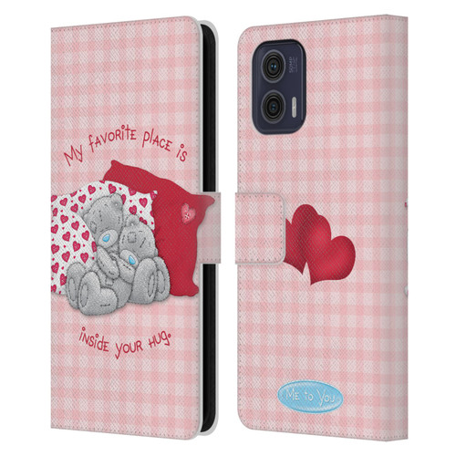 Me To You Classic Tatty Teddy Hug Leather Book Wallet Case Cover For Motorola Moto G73 5G
