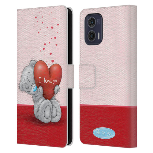 Me To You Classic Tatty Teddy I Love You Leather Book Wallet Case Cover For Motorola Moto G73 5G