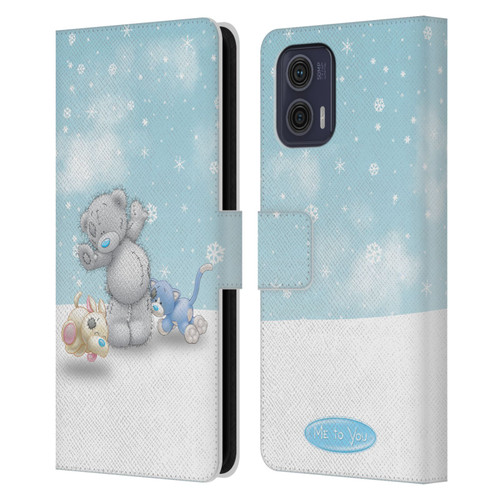 Me To You Classic Tatty Teddy Pets Leather Book Wallet Case Cover For Motorola Moto G73 5G