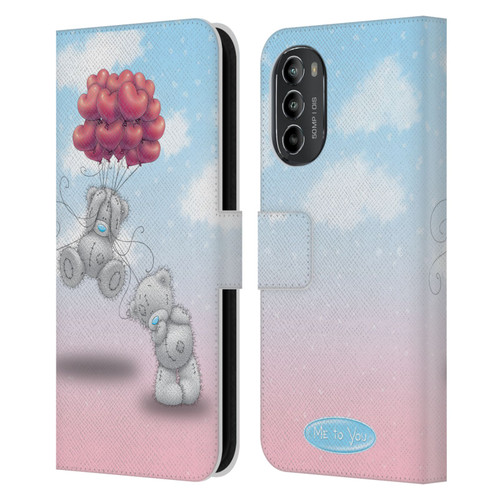 Me To You Classic Tatty Teddy Heart Balloons Leather Book Wallet Case Cover For Motorola Moto G82 5G