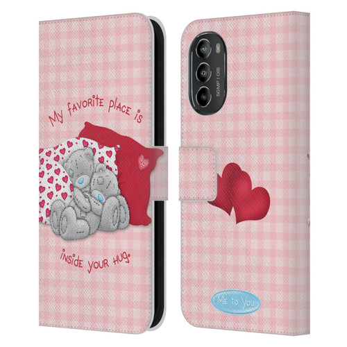 Me To You Classic Tatty Teddy Hug Leather Book Wallet Case Cover For Motorola Moto G82 5G