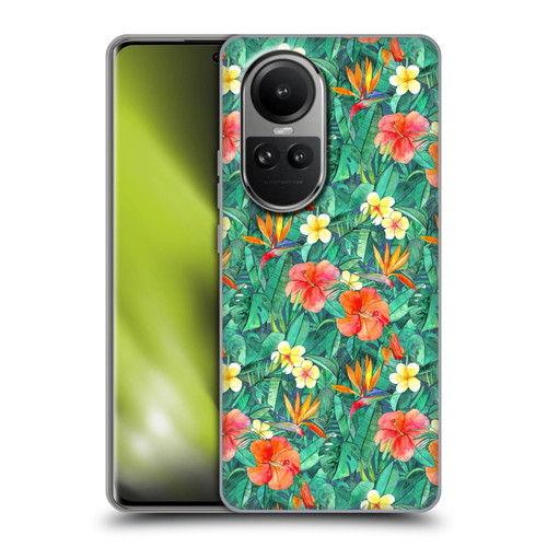 Micklyn Le Feuvre Florals Classic Tropical Garden Soft Gel Case for OPPO Reno10 5G / Reno10 Pro 5G