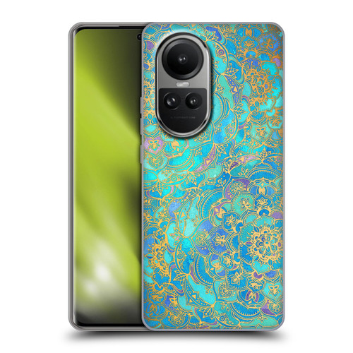 Micklyn Le Feuvre Mandala Sapphire and Jade Soft Gel Case for OPPO Reno10 5G / Reno10 Pro 5G