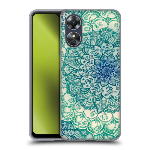 Micklyn Le Feuvre Mandala 3 Emerald Doodle Soft Gel Case for OPPO A17