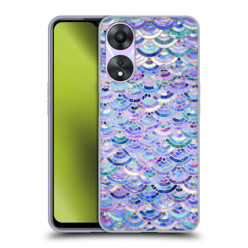 Micklyn Le Feuvre Marble Patterns Mosaic In Amethyst And Lapis Lazuli Soft Gel Case for OPPO A78 4G