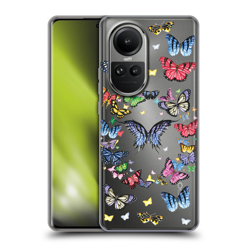 Nene Thomas Art Butterfly Pattern Soft Gel Case for OPPO Reno10 5G / Reno10 Pro 5G