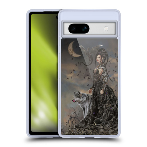 Nene Thomas Crescents Gothic Fairy Woman With Wolf Soft Gel Case for Google Pixel 7a