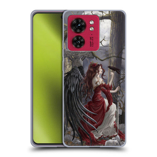 Nene Thomas Deep Forest Dark Angel Fairy With Raven Soft Gel Case for Motorola Moto Edge 40