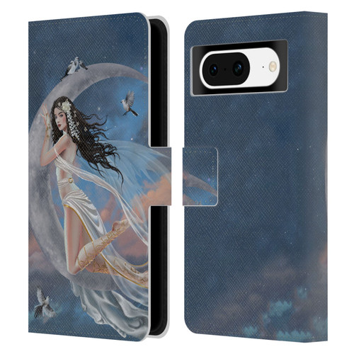 Nene Thomas Art Moon Lullaby Leather Book Wallet Case Cover For Google Pixel 8