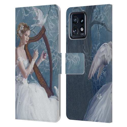 Nene Thomas Deep Forest Chorus Angel Harp And Dove Leather Book Wallet Case Cover For Motorola Moto Edge 40 Pro