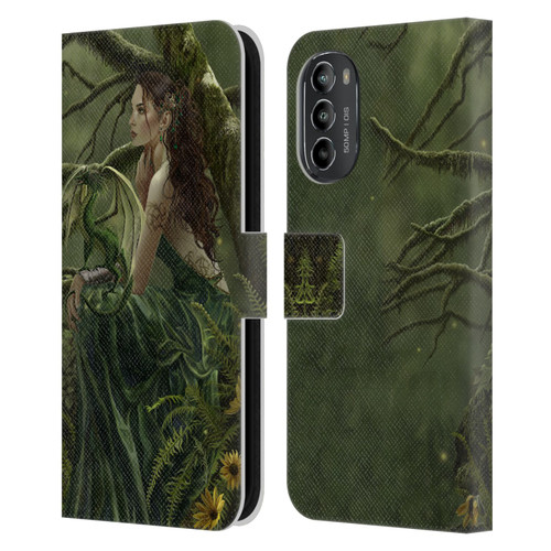 Nene Thomas Deep Forest Queen Fate Fairy With Dragon Leather Book Wallet Case Cover For Motorola Moto G82 5G