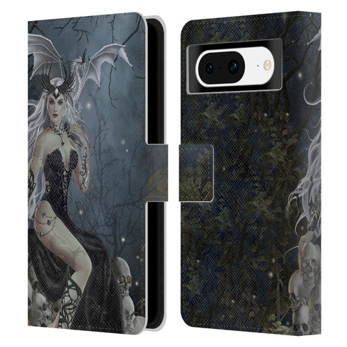 Nene Thomas Gothic Mad Queen Of Skulls Dragon Leather Book Wallet Case Cover For Google Pixel 8
