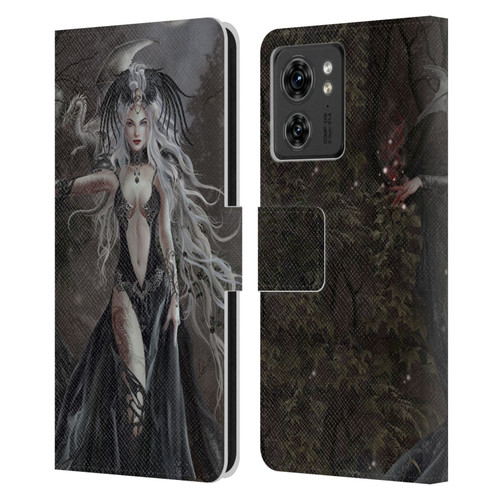 Nene Thomas Gothic Skull Queen Of Havoc Dragon Leather Book Wallet Case Cover For Motorola Moto Edge 40